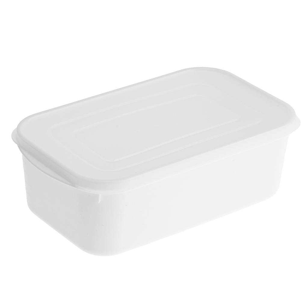 Контейнер для заморозки продуктов пластмассовый "Морозко" 1,6л, 22х13х8см, полипропилен, с крышкой п/э, белый (Китай)